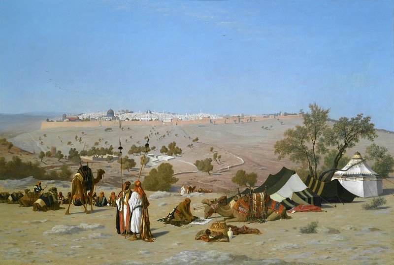 Charles-Théodore Frère – Jerusalem from the Environs, Metropolitan Museum: part 3