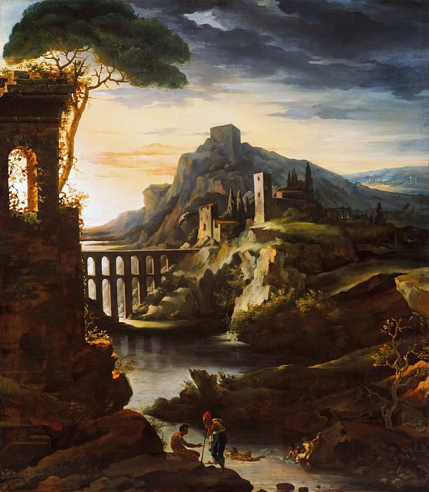 Théodore Gericault – Evening: Landscape with an Aqueduct, Metropolitan Museum: part 3