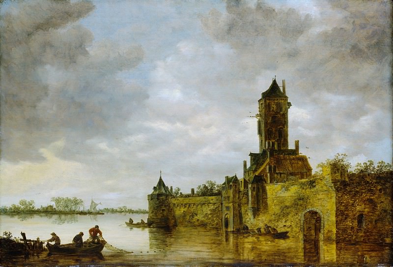 Ян ван Гойен – Замок на реке, Музей Метрополитен: часть 3