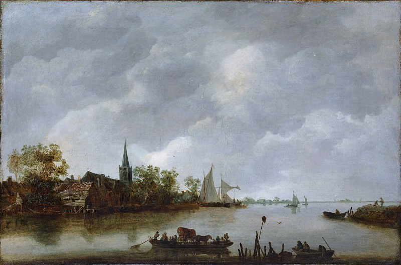 Style of Jan van Goyen – River View with a Village Church, Metropolitan Museum: part 3