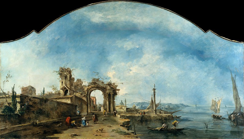 Francesco Guardi – Fantastic Landscape, Metropolitan Museum: part 3