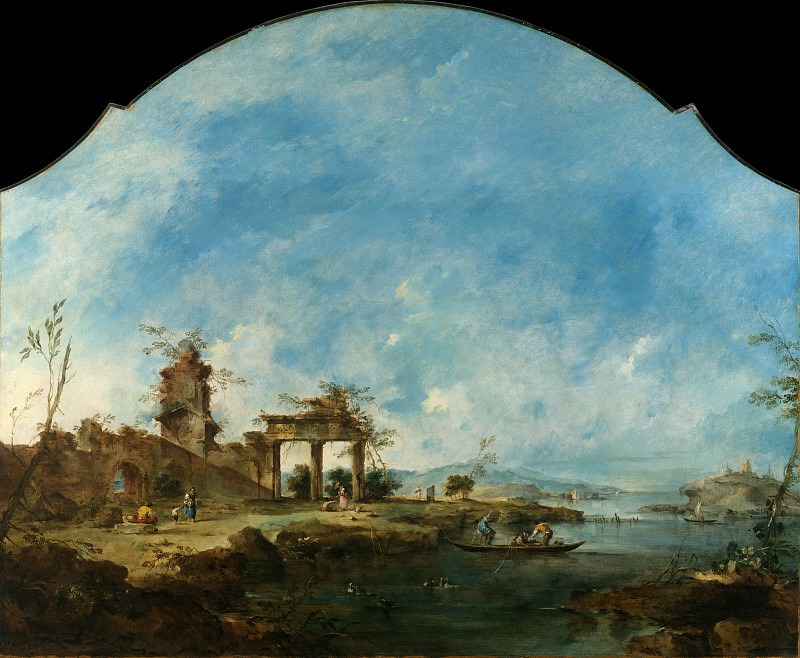Francesco Guardi – Fantastic Landscape, Metropolitan Museum: part 3