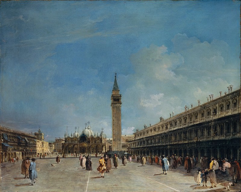 Francesco Guardi – Piazza San Marco, Metropolitan Museum: part 3