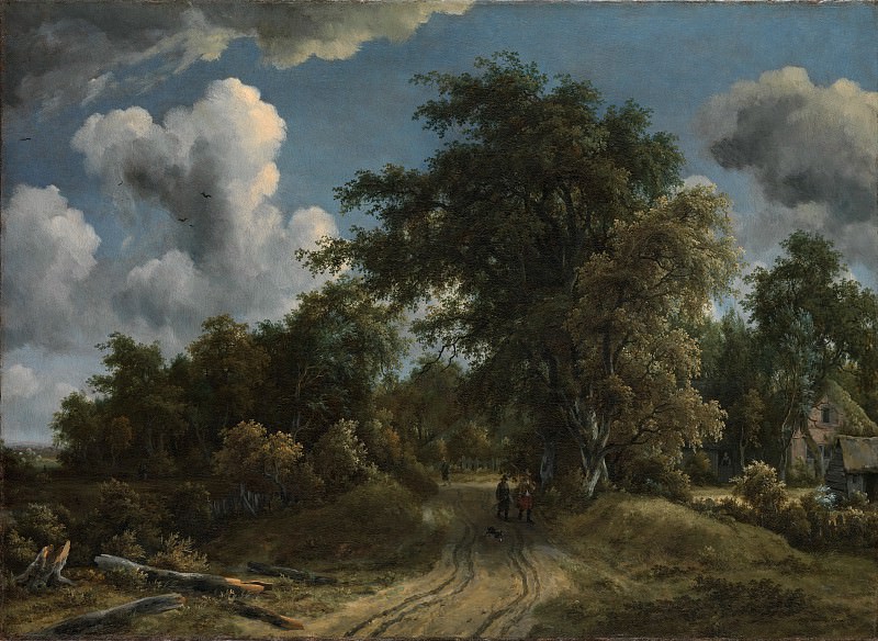 Meyndert Hobbema – Woodland Road, Metropolitan Museum: part 3