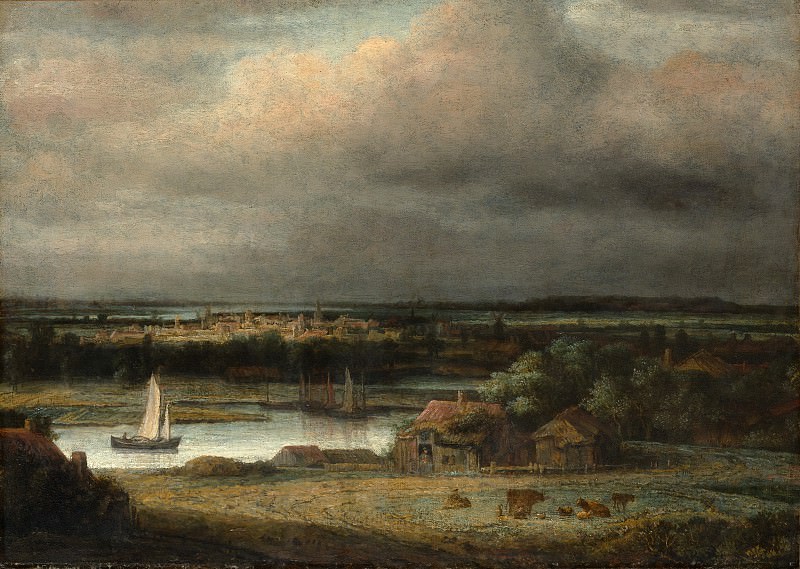 Philips Koninck – Wide River Landscape, Metropolitan Museum: part 3