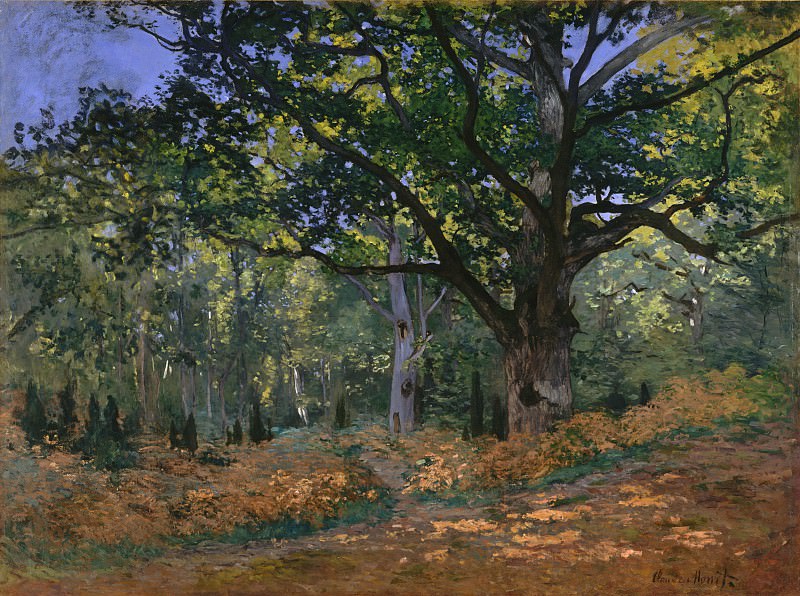Claude Monet – The Bodmer Oak, Fontainebleau Forest, Metropolitan Museum: part 3