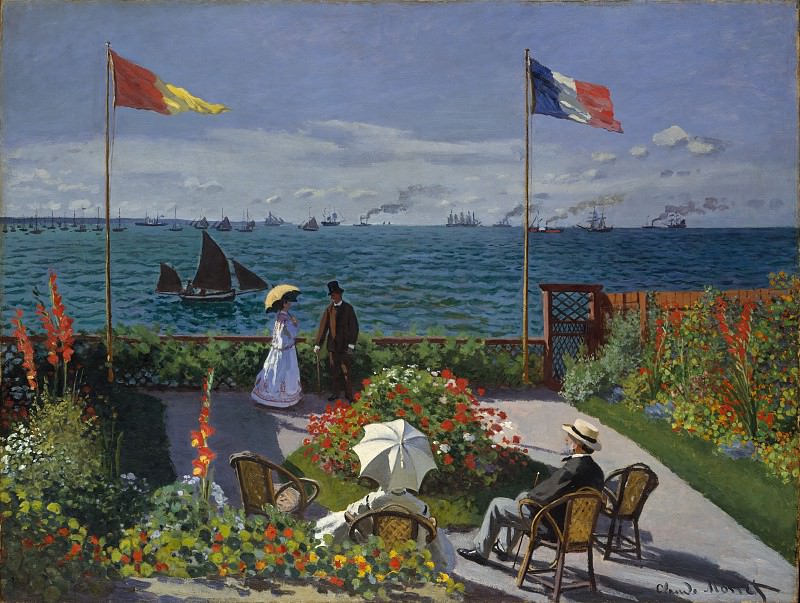 Claude Monet – Garden at Sainte-Adresse, Metropolitan Museum: part 3
