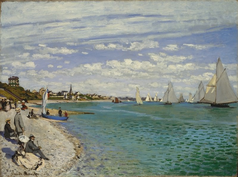 Claude Monet – Regatta at Sainte-Adresse, Metropolitan Museum: part 3