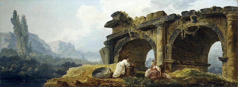 Hubert Robert – Arches in Ruins, Metropolitan Museum: part 3