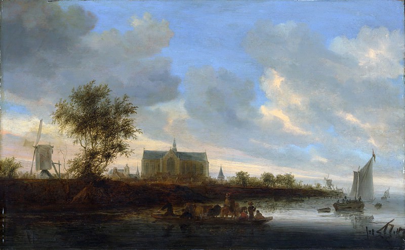 Salomon van Ruysdael – View of the Town of Alkmaar, Metropolitan Museum: part 3