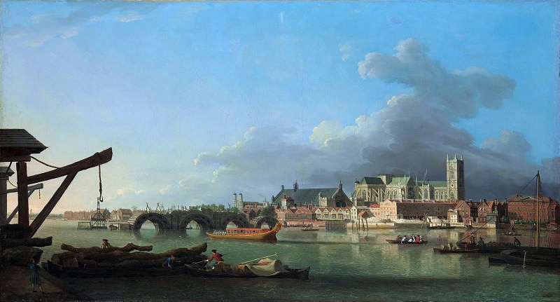 Samuel Scott – The Building of Westminster Bridge, Metropolitan Museum: part 3