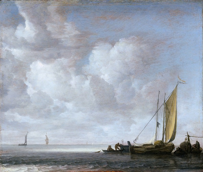 Simon de Vlieger ca. 1600/1601–1653 Weesp) – Calm Sea, Metropolitan Museum: part 3