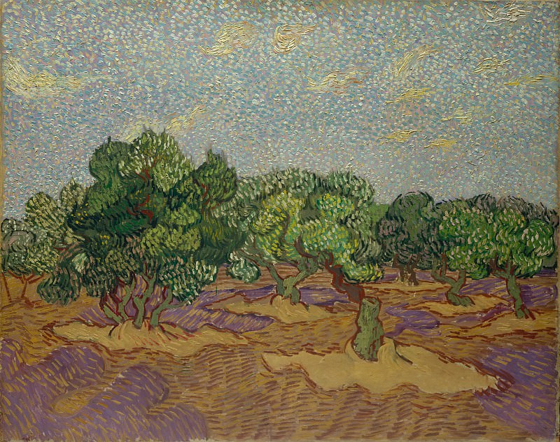 Винсент ван Гог – Оливковые деревья, Музей Метрополитен: часть 3