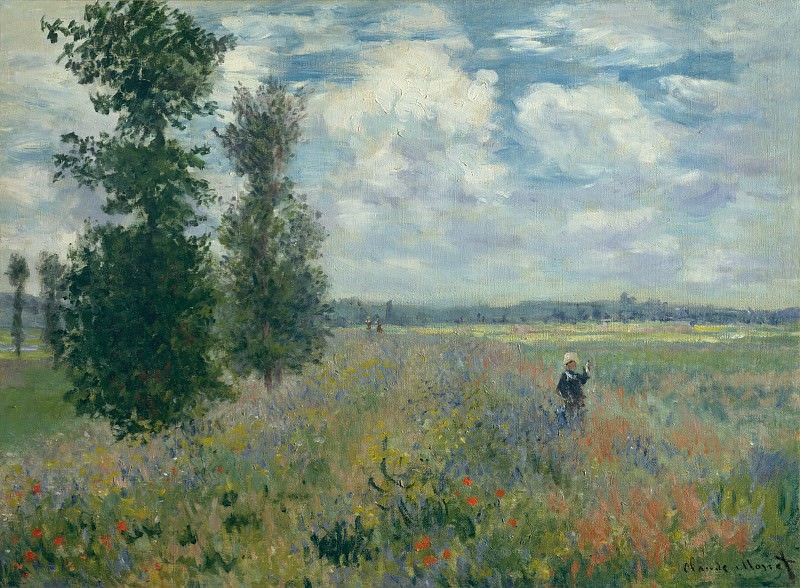 Claude Monet – Poppy Fields near Argenteuil, Metropolitan Museum: part 3