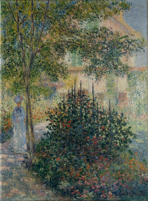 Claude Monet – Camille Monet in the Garden at Argenteuil, Metropolitan Museum: part 3