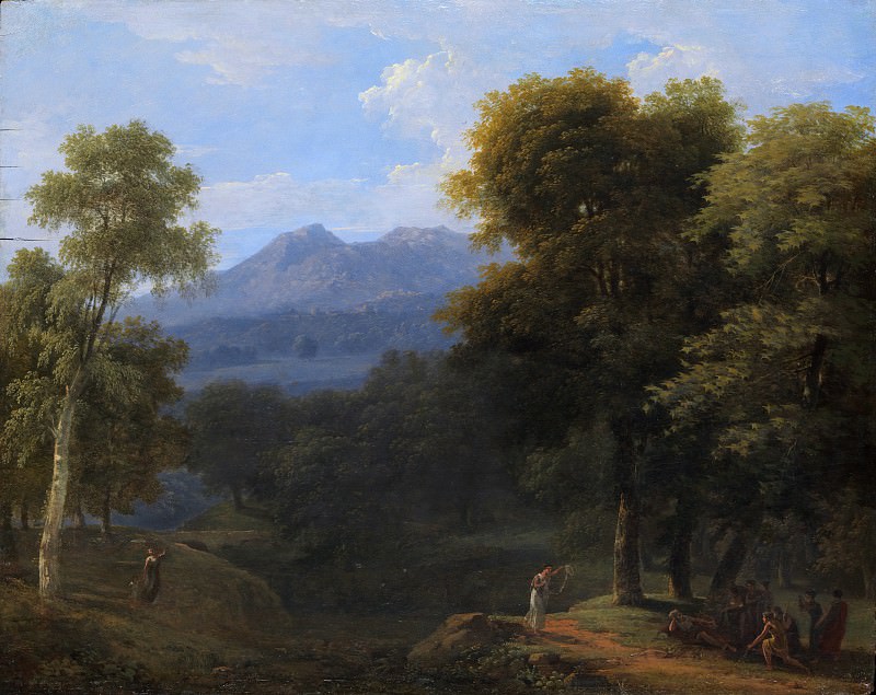 Jean-Victor Bertin – Classical Landscape with Figures, Metropolitan Museum: part 3