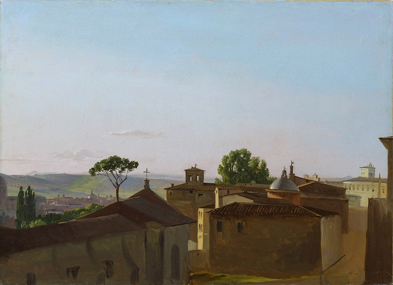 Simon Denis – View on the Quirinal Hill, Rome, Metropolitan Museum: part 3