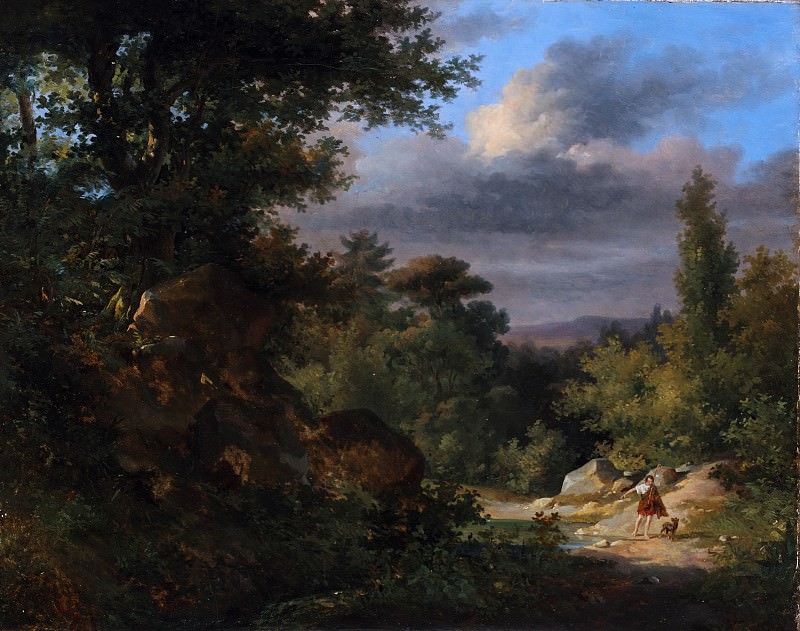 Французский художник 19 века – Пейзаж с пастухом, Музей Метрополитен: часть 3