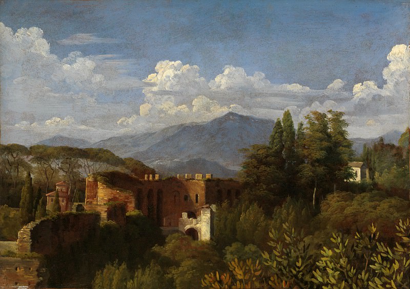 François-Édouard Picot – View of the Gate of Belisarius, Seen from the Villa Medici, Metropolitan Museum: part 3