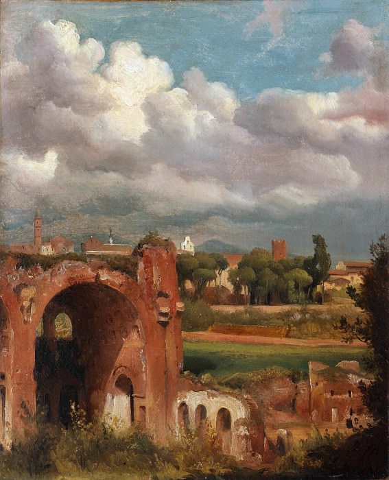 Charles Rémond – View of the Basilica of Constantine from the Palatine, Rome, Metropolitan Museum: part 3
