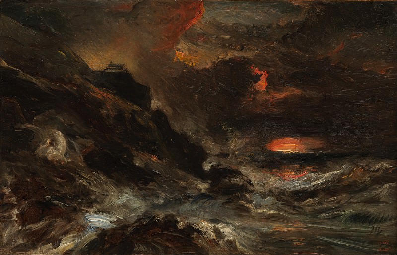 Eugène Isabey – A Storm off the Normandy Coast, Metropolitan Museum: part 3