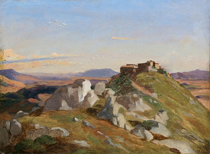 Théodore Caruelle d’Aligny – Landscape at Olevano, Metropolitan Museum: part 3