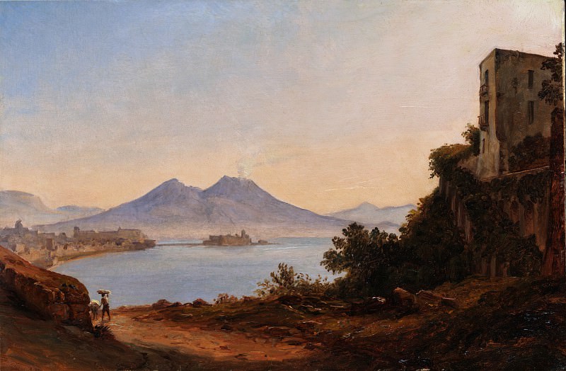 Franz Ludwig Catel – The Bay of Naples with Vesuvius and Castel dell’Ovo, Metropolitan Museum: part 3