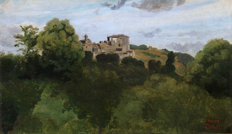 Camille Corot – View of Genzano, Metropolitan Museum: part 3