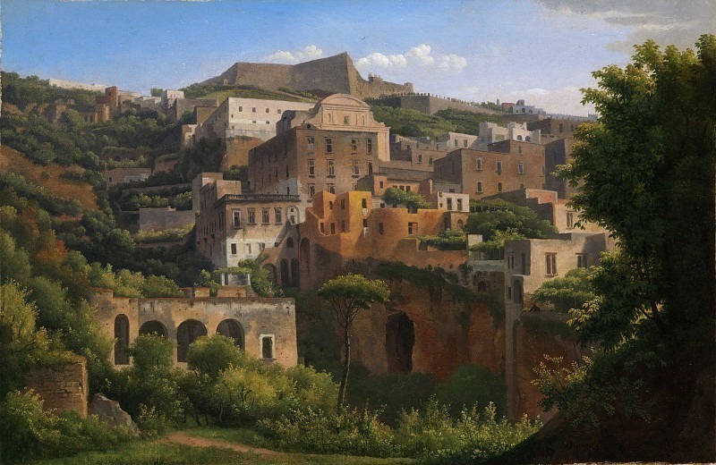 Alexandre-Hyacinthe Dunouy – Castel Sant’Elmo from Chiaia, Naples, Metropolitan Museum: part 3