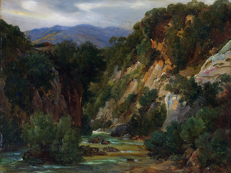 André Giroux – The Aniene River at Subiaco, Metropolitan Museum: part 3