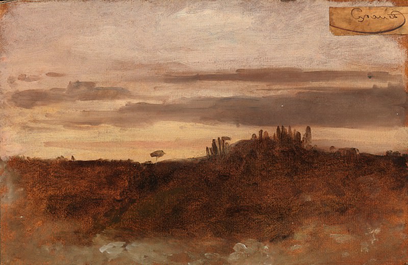 François-Marius Granet – Dusk, Monte Mario, Rome, Metropolitan Museum: part 3