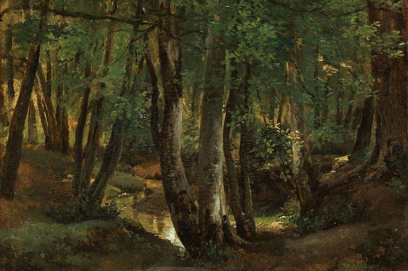 Robert-Léopold Leprince – Interior of a Wood at Pierrefitte, Metropolitan Museum: part 3