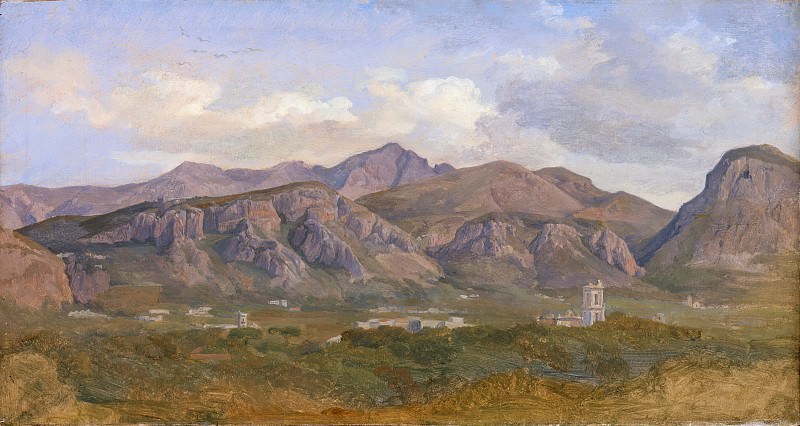 August Lucas – View of Monte Sant’Angelo from the Villa Auriemma near Sorrento, Metropolitan Museum: part 3