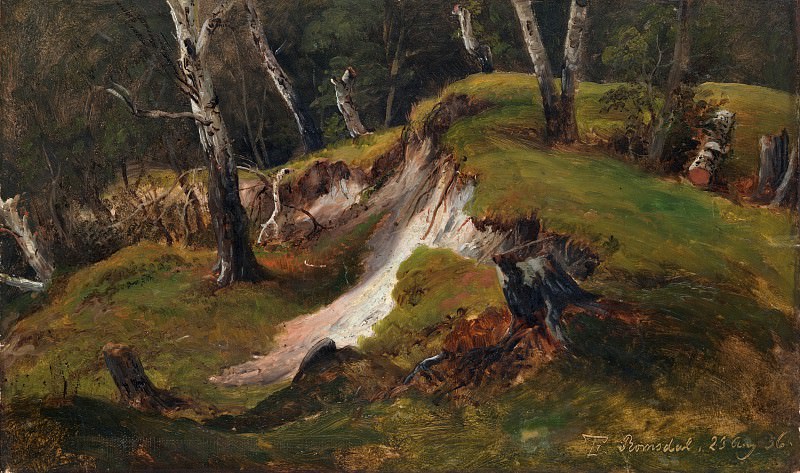 Thomas Fearnley – Escarpment with Tree Stumps, Romsdal, Metropolitan Museum: part 3