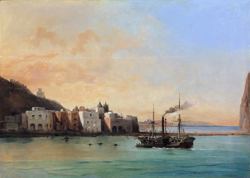 Charles Rémond – View of Ischia from the Sea, Metropolitan Museum: part 3