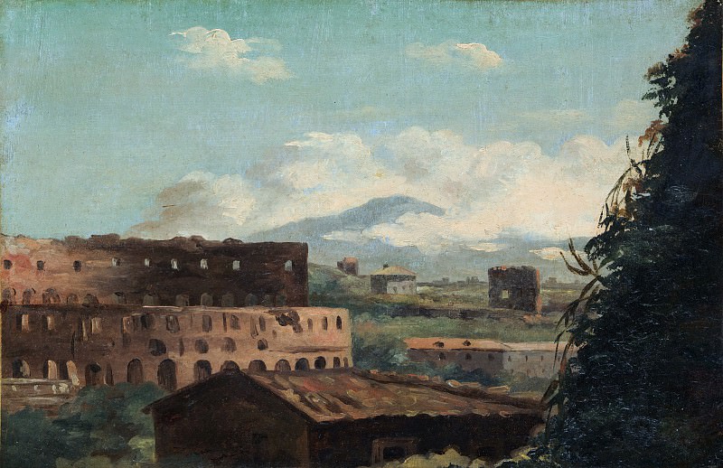Pierre-Henri de Valenciennes – View of the Colosseum, Rome, Metropolitan Museum: part 3