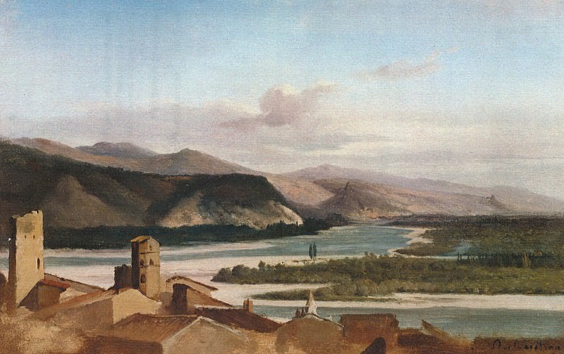 Alexandre Dubuisson – View in the Rhône Valley, Metropolitan Museum: part 3