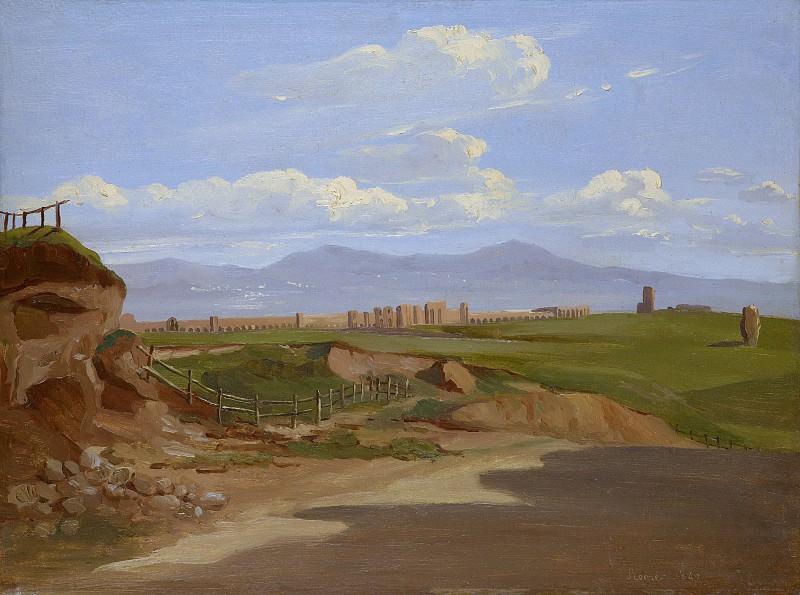 Ernest-Joachim Dumax – View in the Roman Campagna, Metropolitan Museum: part 3