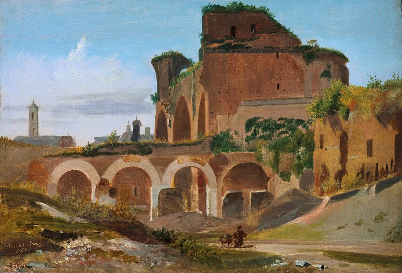 Johann Adam Klein – The Basilica of Constantine, Rome, Metropolitan Museum: part 3