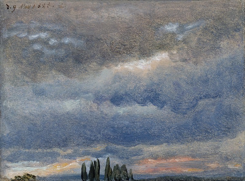 Йохан Кристиан Даль – Облако, набросок, Музей Метрополитен: часть 3