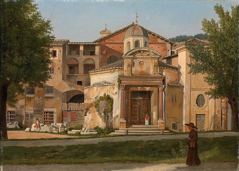 Christoffer Wilhelm Eckersberg – A Section of the Via Sacra, Rome , Metropolitan Museum: part 3