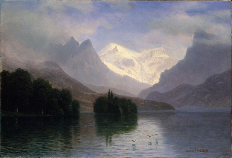 Albert Bierstadt – Mountain Scene, Metropolitan Museum: part 3