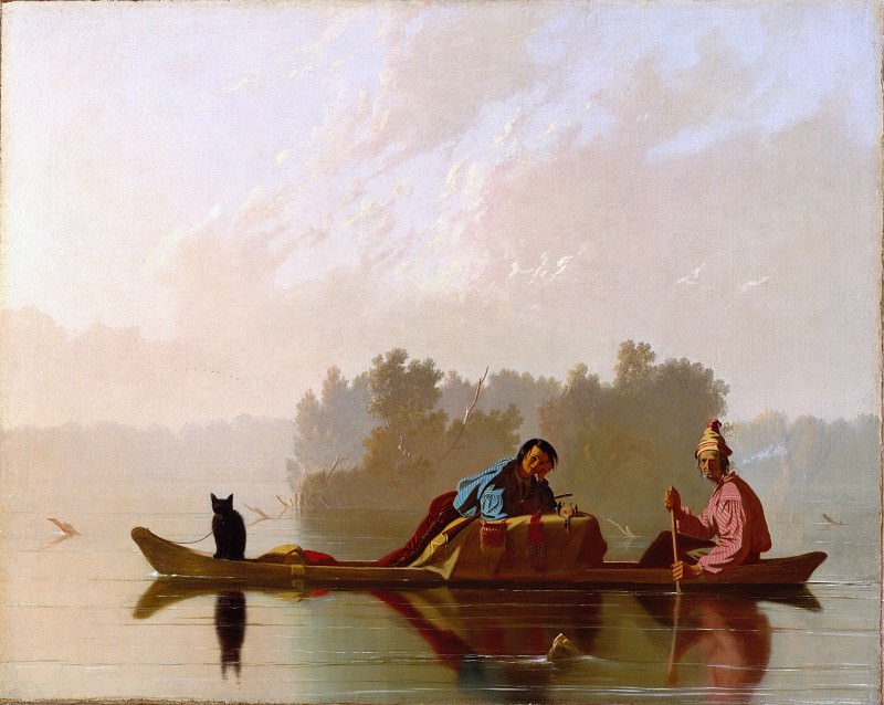 George Caleb Bingham – Fur Traders Descending the Missouri, Metropolitan Museum: part 3