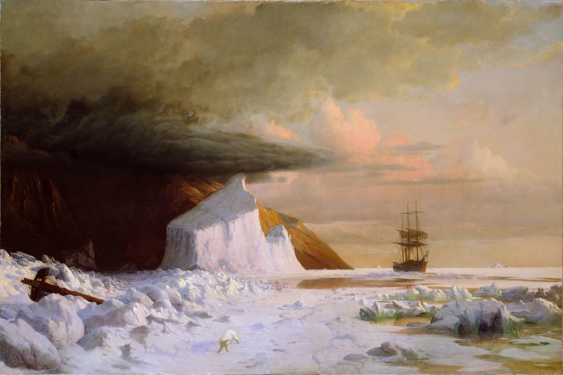 William Bradford – An Arctic Summer: Boring Through the Pack in Melville Bay, Metropolitan Museum: part 3