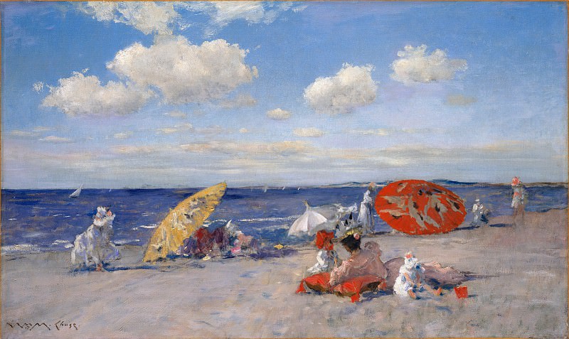 William Merritt Chase – At the Seaside, Metropolitan Museum: part 3