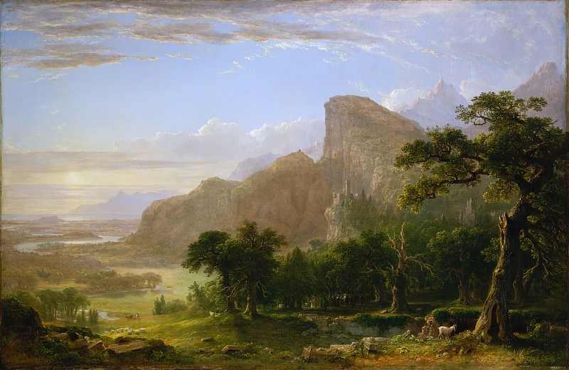 Asher Brown Durand – Landscape—Scene from Thanatopsis, Metropolitan Museum: part 3