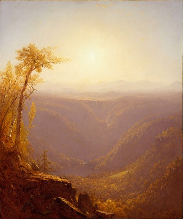 Sanford Robinson Gifford – A Gorge in the Mountains , Metropolitan Museum: part 3