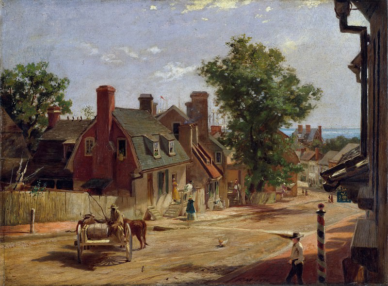 Francis Blackwell Mayer – Old Annapolis, Francis Street, Metropolitan Museum: part 3