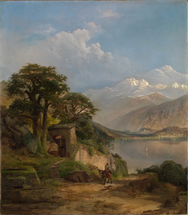 Thomas Moran – Lake Como, Metropolitan Museum: part 3