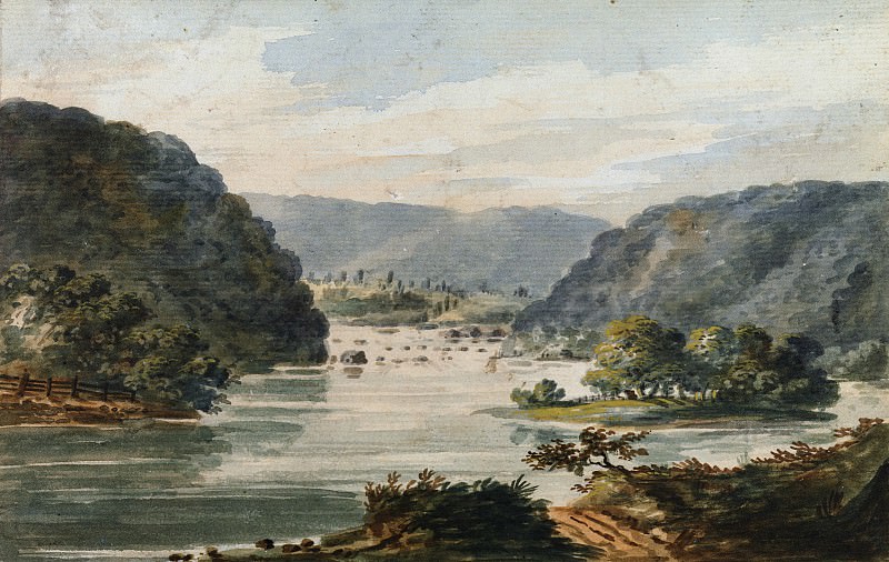 Pavel Petrovich Svinin – A View of the Potomac at Harpers Ferry, Metropolitan Museum: part 3
